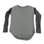 Lululemon Striped Shirt Long Sleeve Gray Sleeves Womens Medium Thumb Photo 0