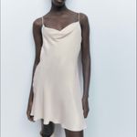 ZARA NWOT  Satin Rhinestone Strap Dress Photo 3