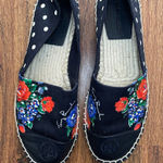 Tory Burch  Black Floral Espadrilles Photo 0