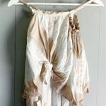 Bohme Boho Maxi Ruffle Tan Tie Dye Dress Size Medium Photo 3