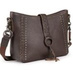 Montana West  Soft Leather Brown Western Style/Boho style Satchel/crossbody Photo 2