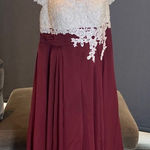 Women’s Ivory Lace Top Chiffon V Photo 0