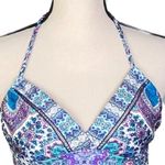Nanette Lepore “Paros Paisley Honey” tankini swim top in size Medium. EUC Photo 1