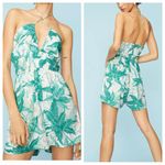 H&M NWT  Tropical Green Halterneck Romper size XS Photo 1