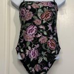 Cotton On Women's  Body Black Floral Swimsuit Padded Bra Size Med EUC #1888 Photo 1