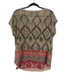 Pollux Boutique‎ Women's Size Large Open Knit Boho Western Top Tan Photo 4