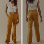 Free People This is It Y2K Low Rise Cargo Utility Pants Mustard Yellow Size 2 Photo 3