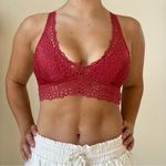 Aerie  Deep Red Lace Bralette Photo 0