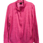 32 Heat Pink Zip Up Sweatshirt Size XL Long Sleeve Logo Pockets Photo 0