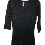 No Boundaries  Sparkly‎ Sweater Black Photo 0