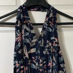 Gal Meets Glam Siena Floral Maxi Dress- Navy Floral Halter Neck Dress- Size 2 Photo 5