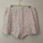 LC Lauren Conrad DISNEY LAUREN CONRAD Alice Wonderland Pleated Soft Shorts White Pink Heart XXL Photo 6