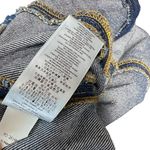 RE/DONE Denim Split-Front Racerback Minidress Dress Blue Size Medium Photo 14