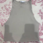 ZARA  Women's Beige Crop Top Photo 0