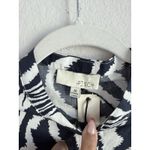 Pinch Zebra Animal Print Mini Dress Women's M Navy Short Puff Sleeves Dress NEW Size M Photo 8