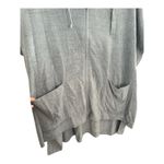 Barefoot Dreams  CozyChic Ultra Lite Knit Short Sleeve Oversized Zip Up Blue 1X Photo 2