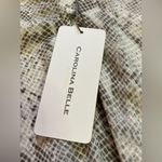 Carolina belle NWT  Gray Snake Print Button Down Blouse! Photo 2