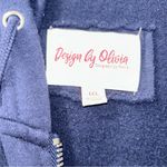 Design By Olivia Navy Full Zip Jacket Women’s 1XL Blue Size 1X Photo 3
