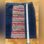 Holding Horses  Anthropologie Women’s‎ Western Denim Skirt w/ Fabric  Size 27 Photo 10