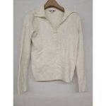 Rent the runway xs white pullover LK Bennett ribbed Jean sweater ivory preppy Photo 4