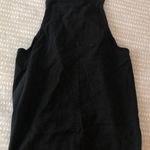 Corduroy Overall Mini Dress Black Photo 0