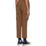 frame denim Frame Women's Brown Washed Latte Relaxed-Fit-Utility Pants Size‎ 27 Photo 4