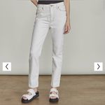 Elizabeth and James  High Rise Vintage White Straight Leg Denim Jeans‎ Size 10 Photo 1