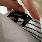 Theory  Black White Striped Bateau Boatneck Neckline Sweater MEDIUM Photo 6