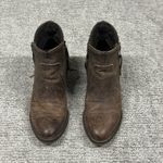 Circle G  Corral Fringe Ankle Boots Womens 6 Distressed Leather Western Booties Photo 3