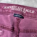 American Eagle Super Stretch Low Rise Jegging Womens 16 Long Pink Denim Jeans Photo 4