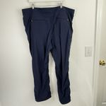 LL Bean Comfort Trail Cargo Pants Blue Outdoor Hiking Gorpcore Womens 22W Photo 2