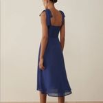 Reformation Twilight Midi Dress Danube Navy Blue 2 Photo 3