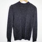 By Design Black Mock Neck Long Sleeve Knit Pullover Sweater Women's Size Small S Photo 0