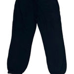 n:philanthropy  Womens Large Distressed Jogger Sweatpants Black Pockets NWT Photo 0