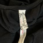 Free People  Black Bodysuit Bow Tie Straps Balletcore Minimalist Stretch S Photo 2