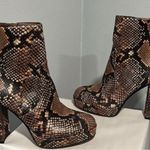 Vince Camuto Brown and Black Heeled Boots Photo 3