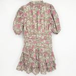 Anna Cate Womens Cottagecore Feminine DItsy Floral Print Ruffle Tyler Mini Dress Tan Size M Photo 8