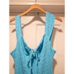 Free People Beach turqouise Eleni Smocked Maxi Dress size M Photo 5