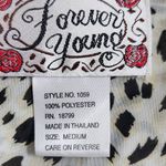 Forever Young Cream and Black Leopard Print Robe Size Medium Mini Leopard Robe Photo 5