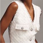 BHLDN Nwot  V-Neck Pearl Tweed Mini Dress size XS Photo 3