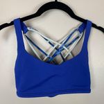 Lululemon  Athletica Free To Be Wild Sapphire Blue Sports Bra Multi Straps Size 4 Photo 0