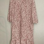 CAbi  leopard printed tiered dress large Photo 0