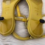 Prada VTG Y2K  Size 36 Yellow T-Strap Ankle Strap Kitten Heel Sandals Photo 5
