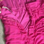 Lucy in the Sky Hot Pink bodycon corset lace up back Ruched Mini Dress Photo 8