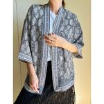 Max Studio Printed short Kimono Jacket Size Small boho Hippie Loungewear Photo 8