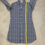 CP Shades CP‎ Shades Shirt Tunic Mini Dress Blue Plaid S Photo 5