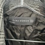 ZARA Woman NWT Double Breasted Gray Checkered Blazer Jacket Size XS Photo 2