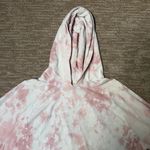 Lucky Brand  Pink and White Tie-Dye Cropped Hoodie Photo 4