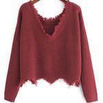 SheIn Red Sweater Photo 0