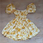 Abercrombie & Fitch Abercrombie Floral Puff Sleeve Off Shoulder Mini Dress Photo 4